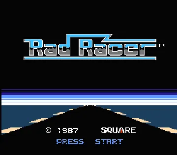 Rad Racer (Europe) screen shot title